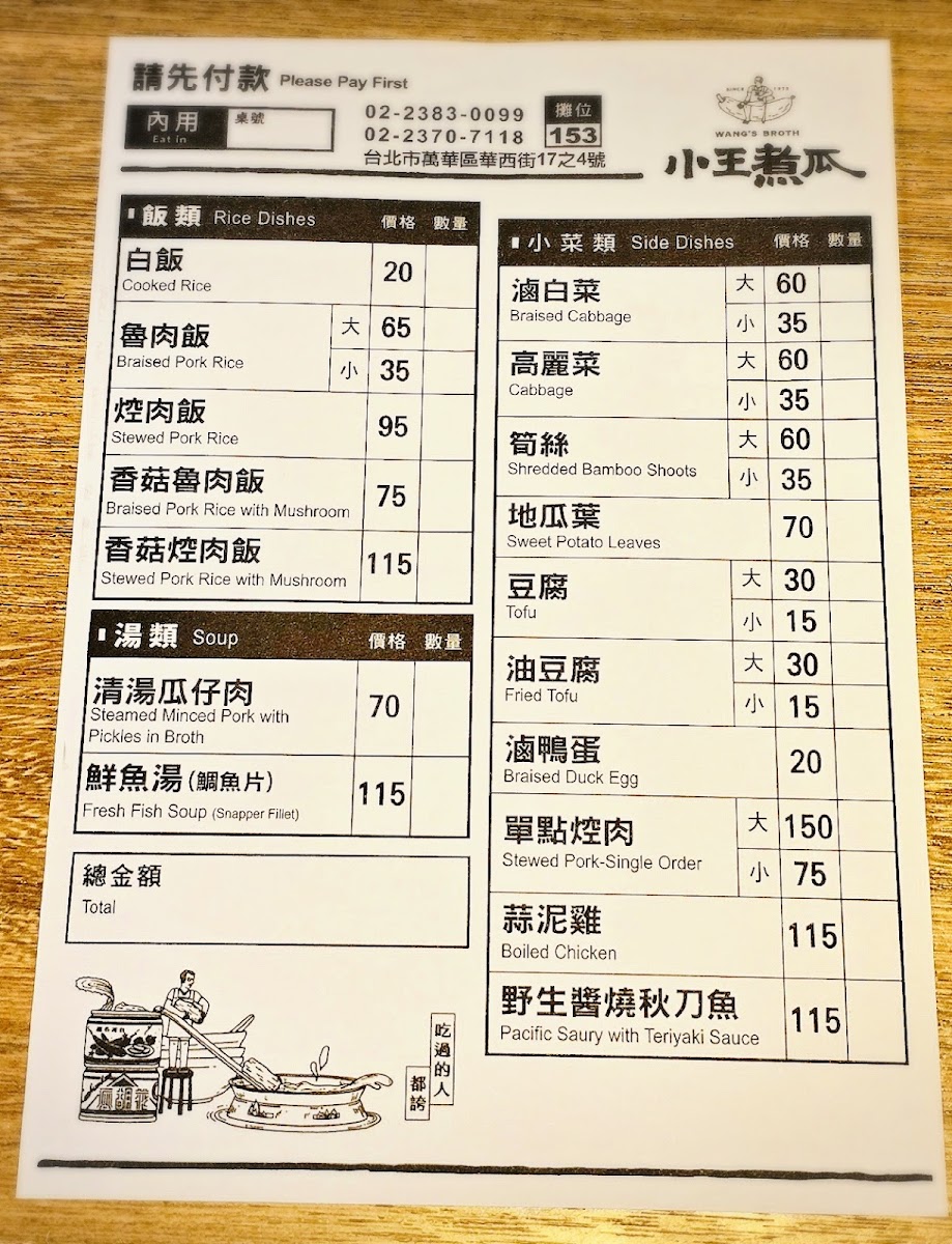Menu - Wang’S Broth photo 8